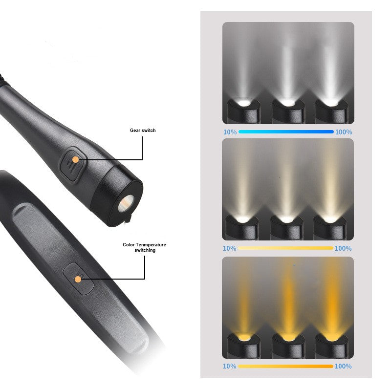 Led Hanging Neck Light White And Yellow Dual Light Gadgets DealSniper.net