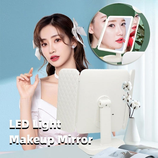 LED Light Makeup Mirror Magnifying Cosmetic Beauty Gym From House