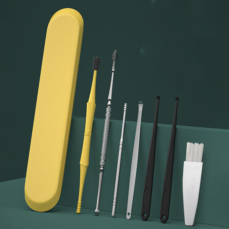 Double-headed Ear Pick 7-piece Spiral Ear Pick Health DealSniper.net A