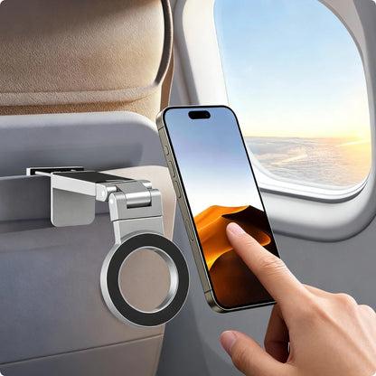 Magnetic Phone Stand For Travel, 360 Rotatable Foldable Desk Holder Beauty Gym From House