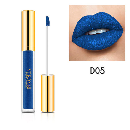 Diamond Pearl Magic Color Shiny Matte Metal Lip Gloss Lipstick Beauty dealsniper-net D05