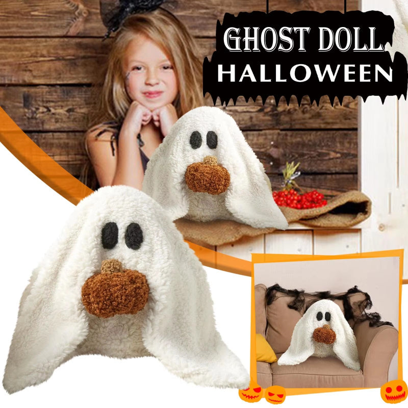 New Gus The Ghost With Pumpkin Pillow Halloween Pumpkin Holidays dealsniper-net