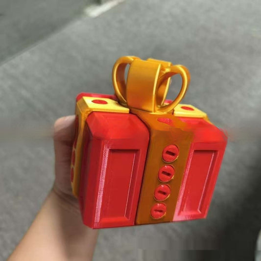 Christmas Spoof Middle Finger Gift Box Holidays Gym From House Red And Gold 1PCS