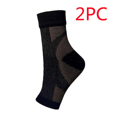 Ankle Guard Foot Angel Anti Fatigue Compression Foot Sleeve Sports DealSniper.net Black brown 2PC LorXL