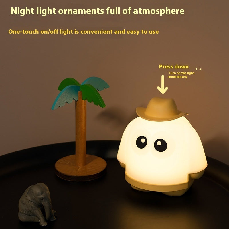 Halloween Children's Creative Cartoon Atmosphere Little Ghost Night Light Home Decor Gym From House