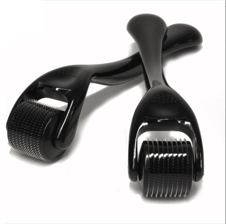 Black Skin Microneedle Wrinkle Beard Roller Men dealsniper-net