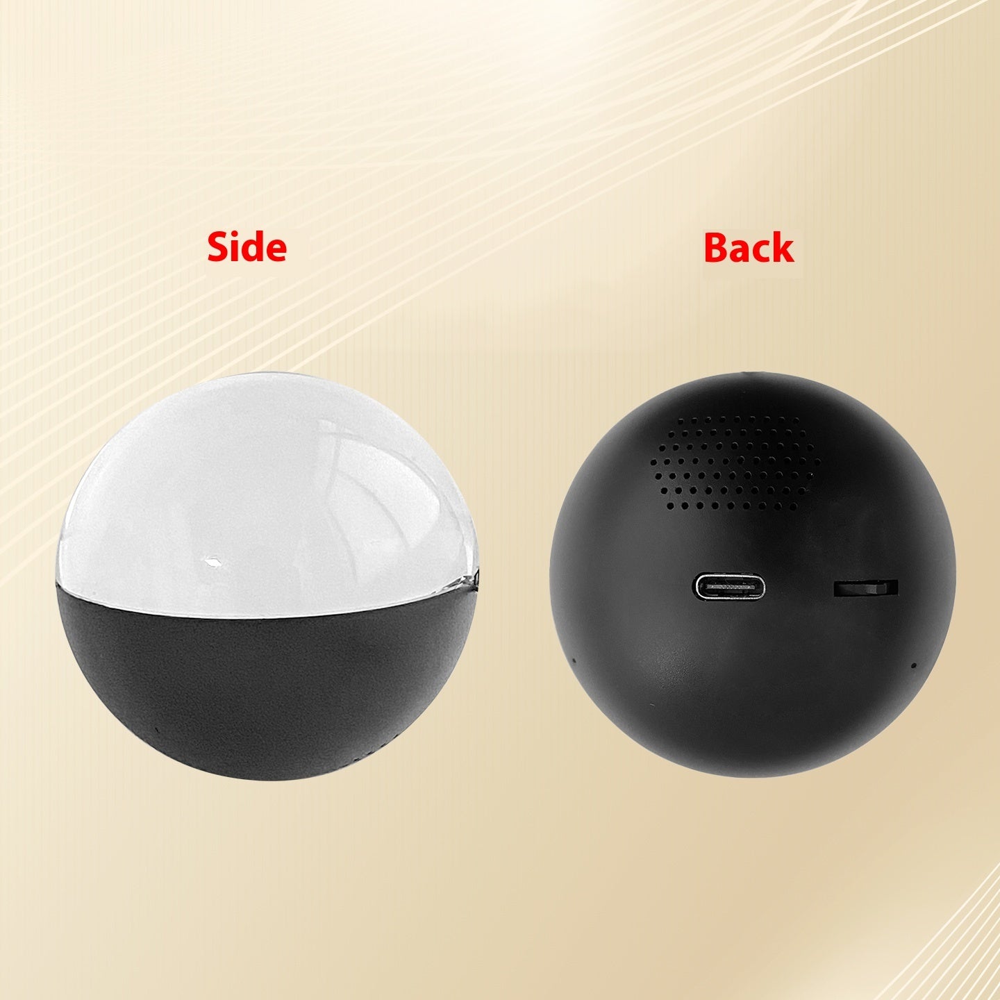 Fashionable And Personalized Electronic Ball Video Player 3D Video Kids null Black Type C