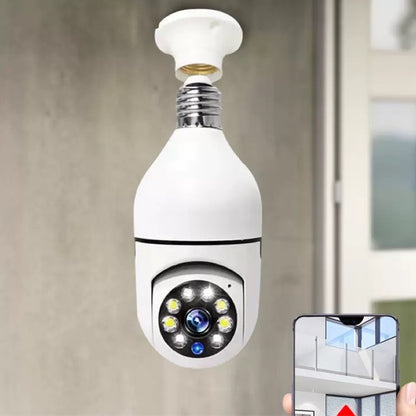 Bulb Type Long Range Wireless Home Camera Without Dead Angle