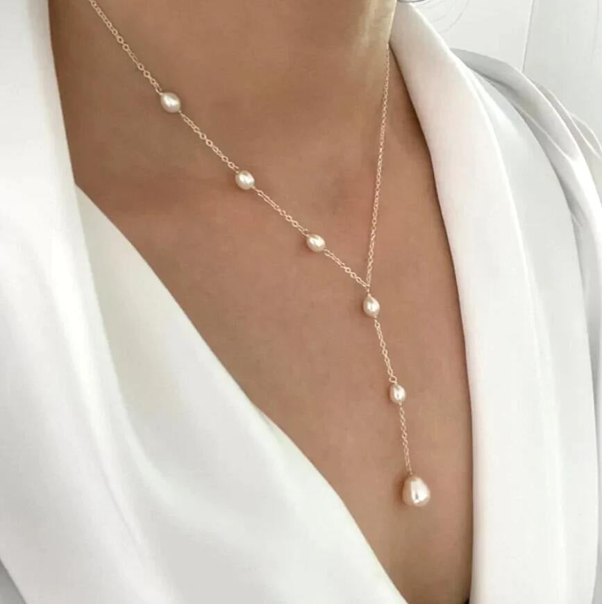 Pearl Double Layer Twin Pearl Necklace Jewelry Gym From House Gold 2