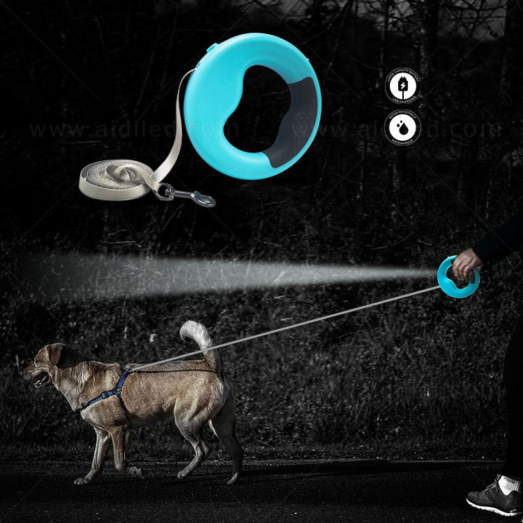 New LED Automatic Telescopic Traction Rope For Pets Pets dealsniper-net