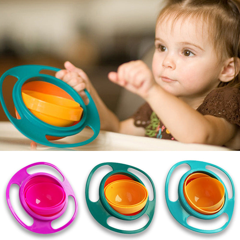 360 Rotate Universal Spill-proof Bowl Dishes kids toys DealSniper.net