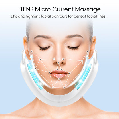 Hot Compress Micro Current Facial Massage Device Beauty dealsniper-net