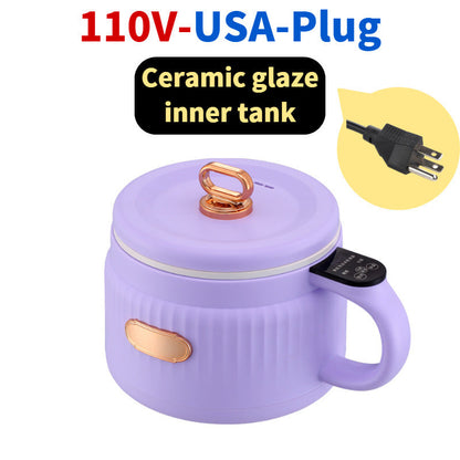 Multifunctional Home Dormitory Noodle Cooking Pot Kitchen DealSniper.net Purple 110V US